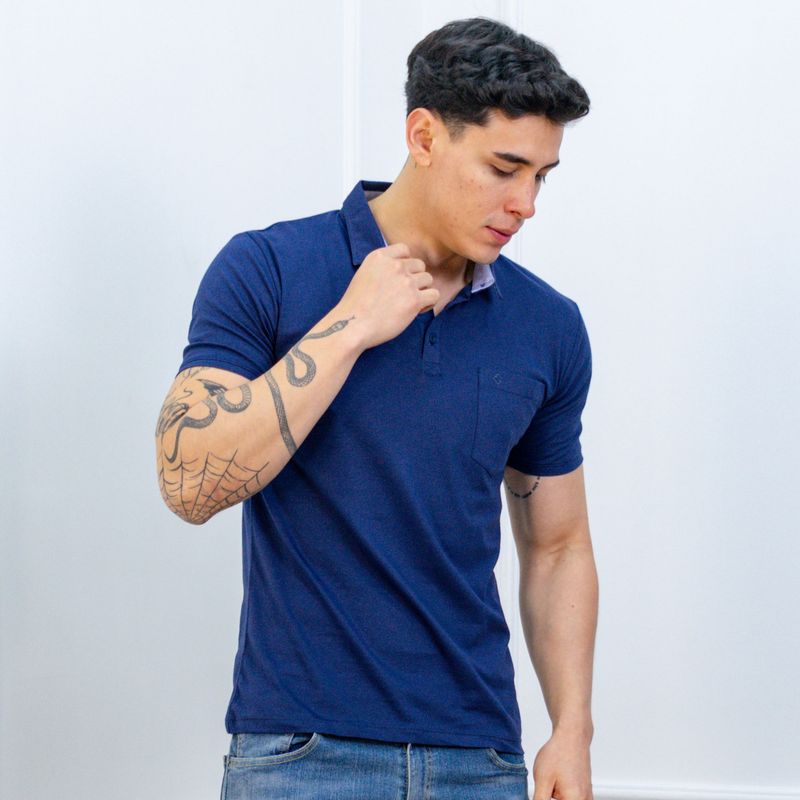 A VANTGARDESTYLE - POLO BOX CABALLERO MC - JERSEY 100% ALGODON