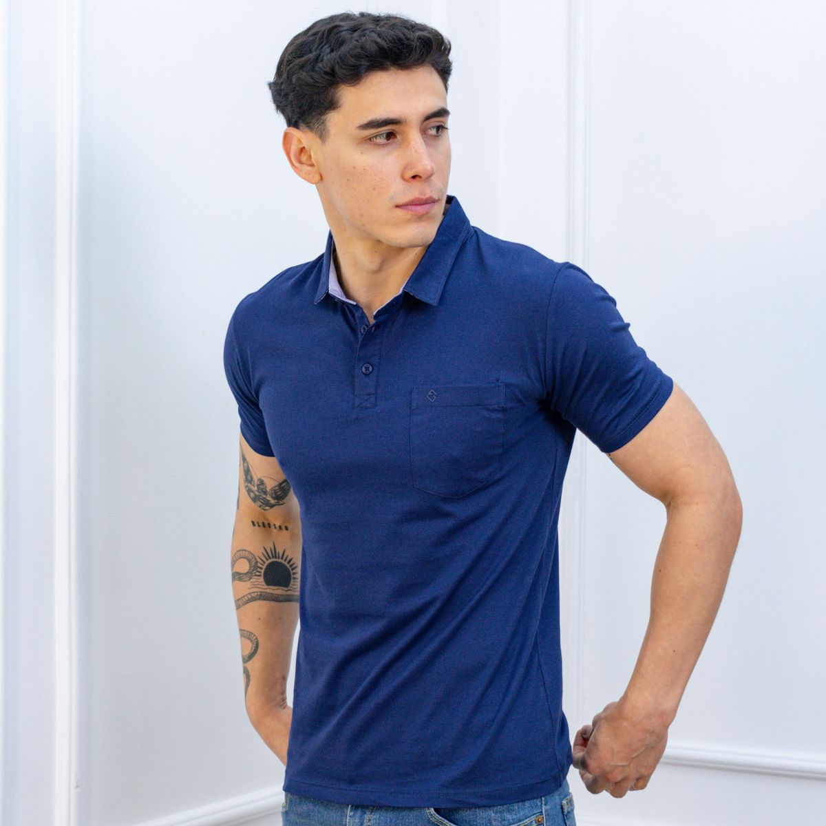 A VANTGARDESTYLE - POLO BOX CABALLERO MC - JERSEY 100% ALGODON