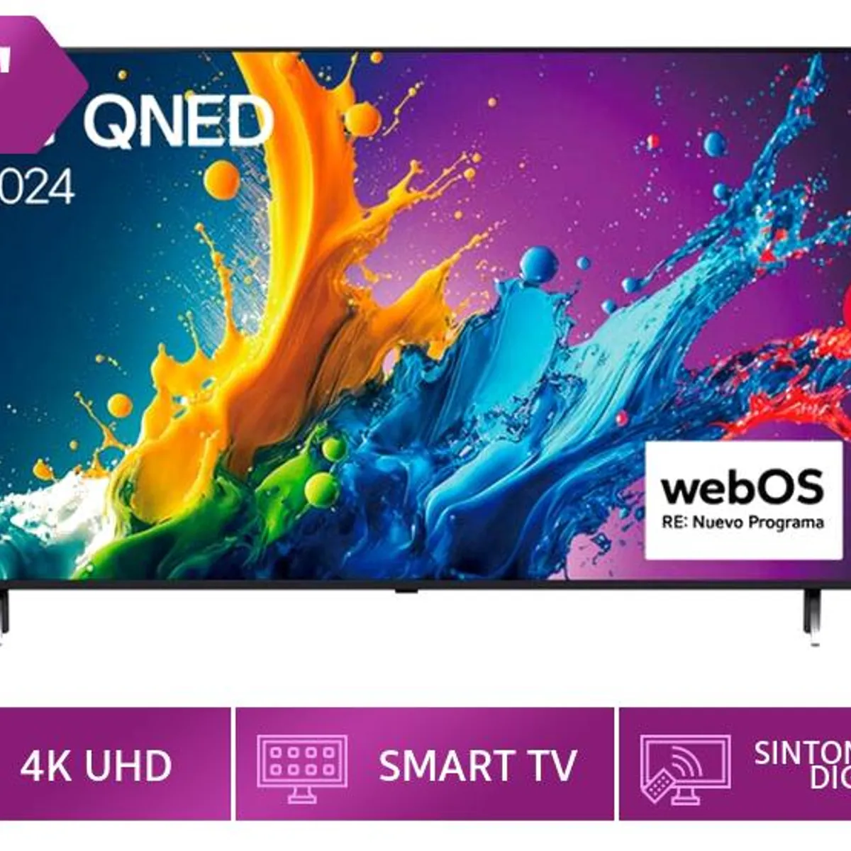 LG - Televisor LG QNED 55 4K THINQ AI 55QNED80TSA 2024