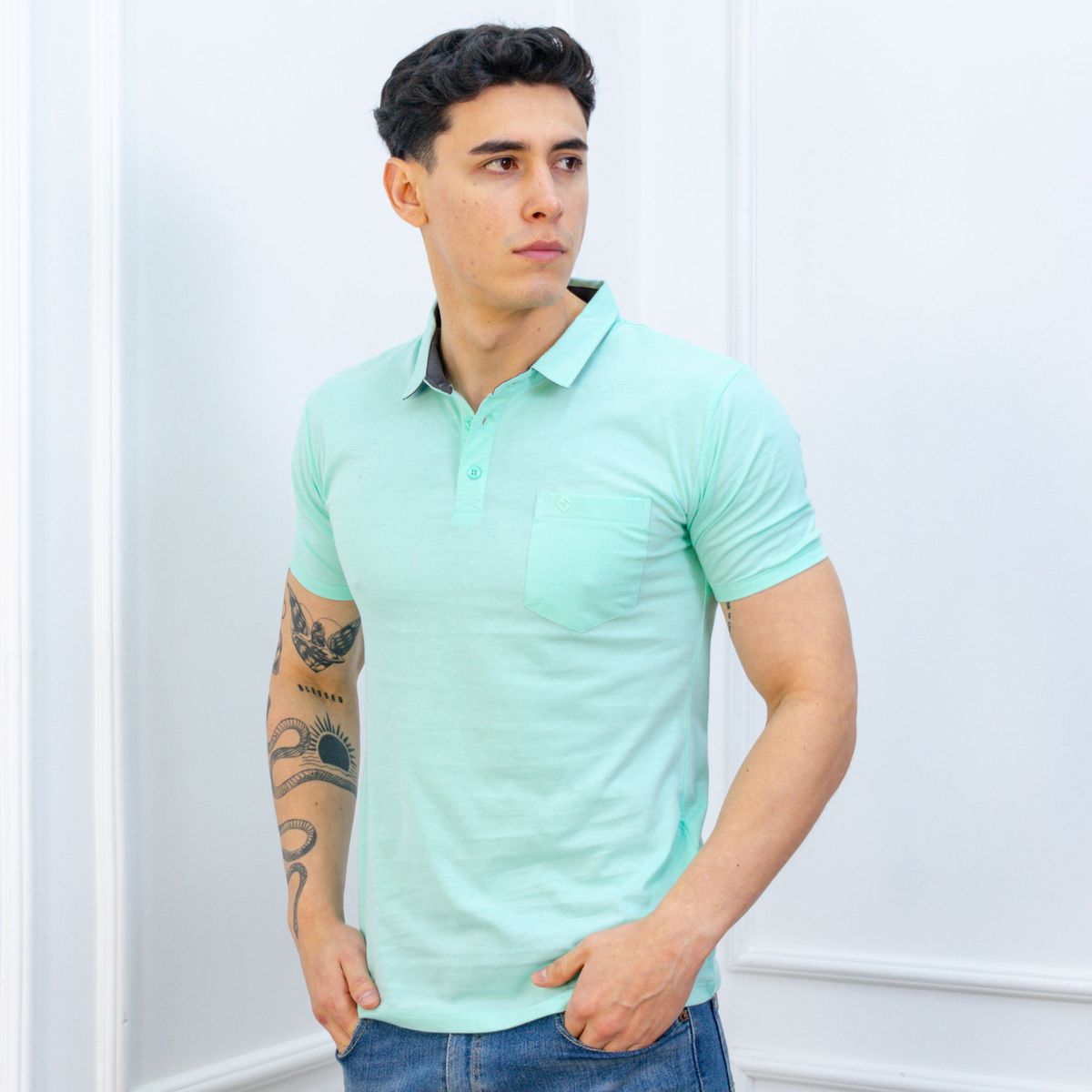 A VANTGARDESTYLE - POLO BOX CABALLERO MC - JERSEY 100% ALGODON