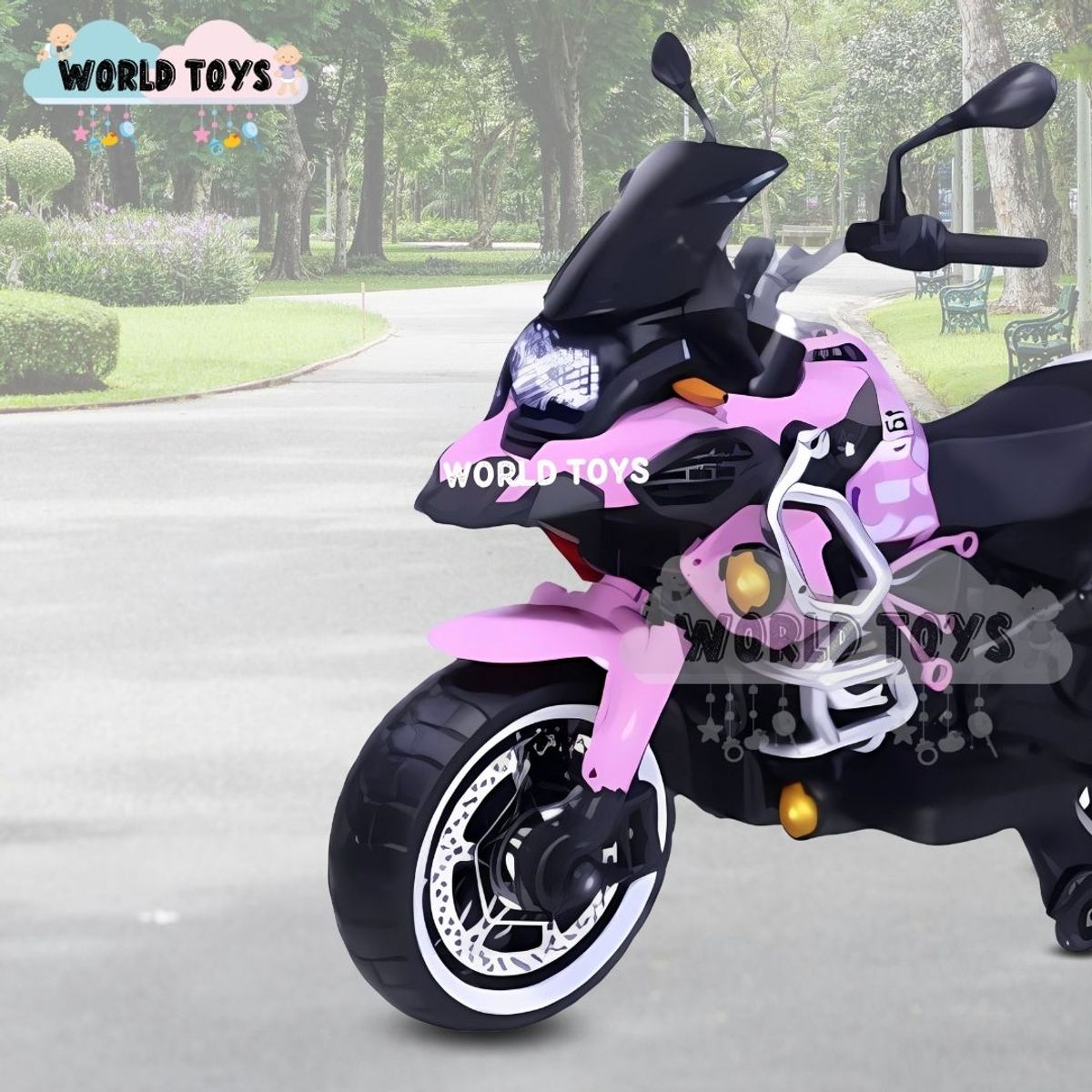 BABY - Moto a Batería Musical «RANGER GS» Con Bluetooth Pink