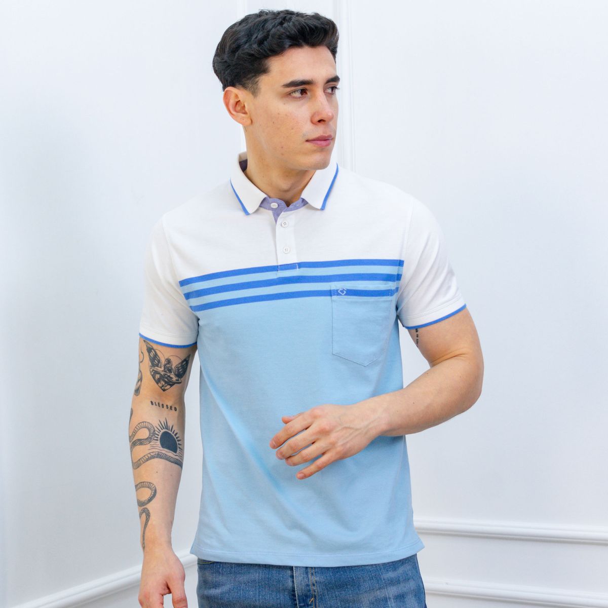 A VANTGARDESTYLE - POLO BOX CABALLERO MC - PIQUE LISTADO INGENIERIA