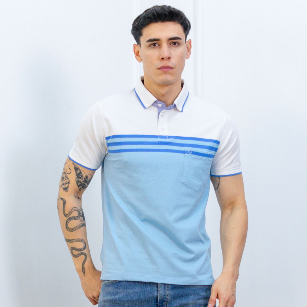 A VANTGARDESTYLE - POLO BOX CABALLERO MC - PIQUE LISTADO INGENIERIA