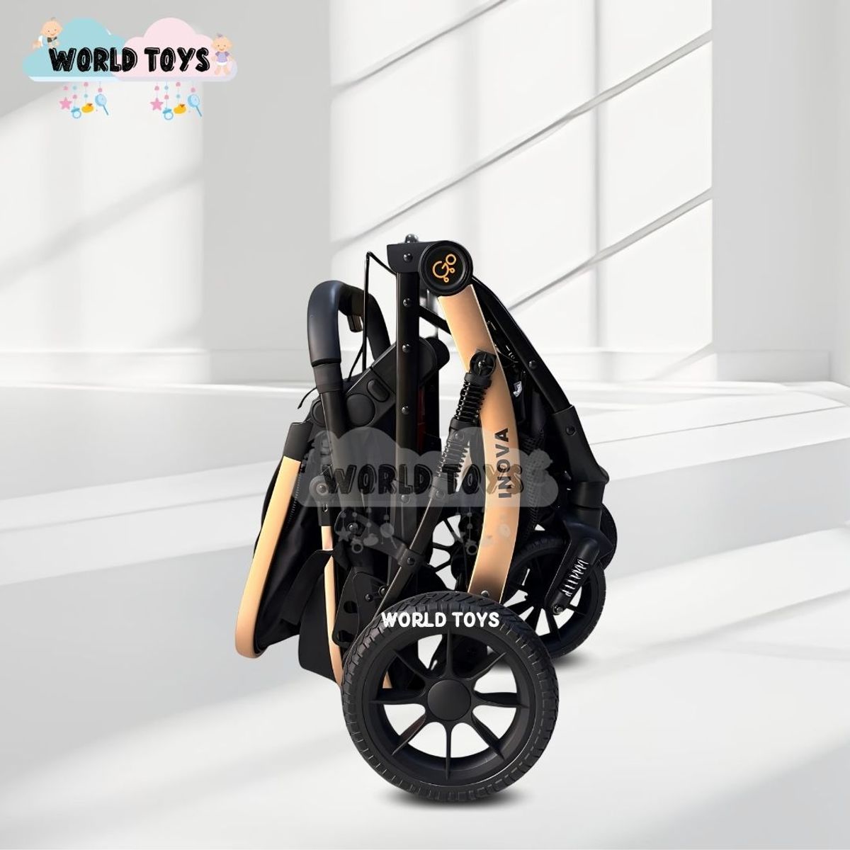 BABY - Coche Moisés Travel System «INOVA PRO» de Lujo Black
