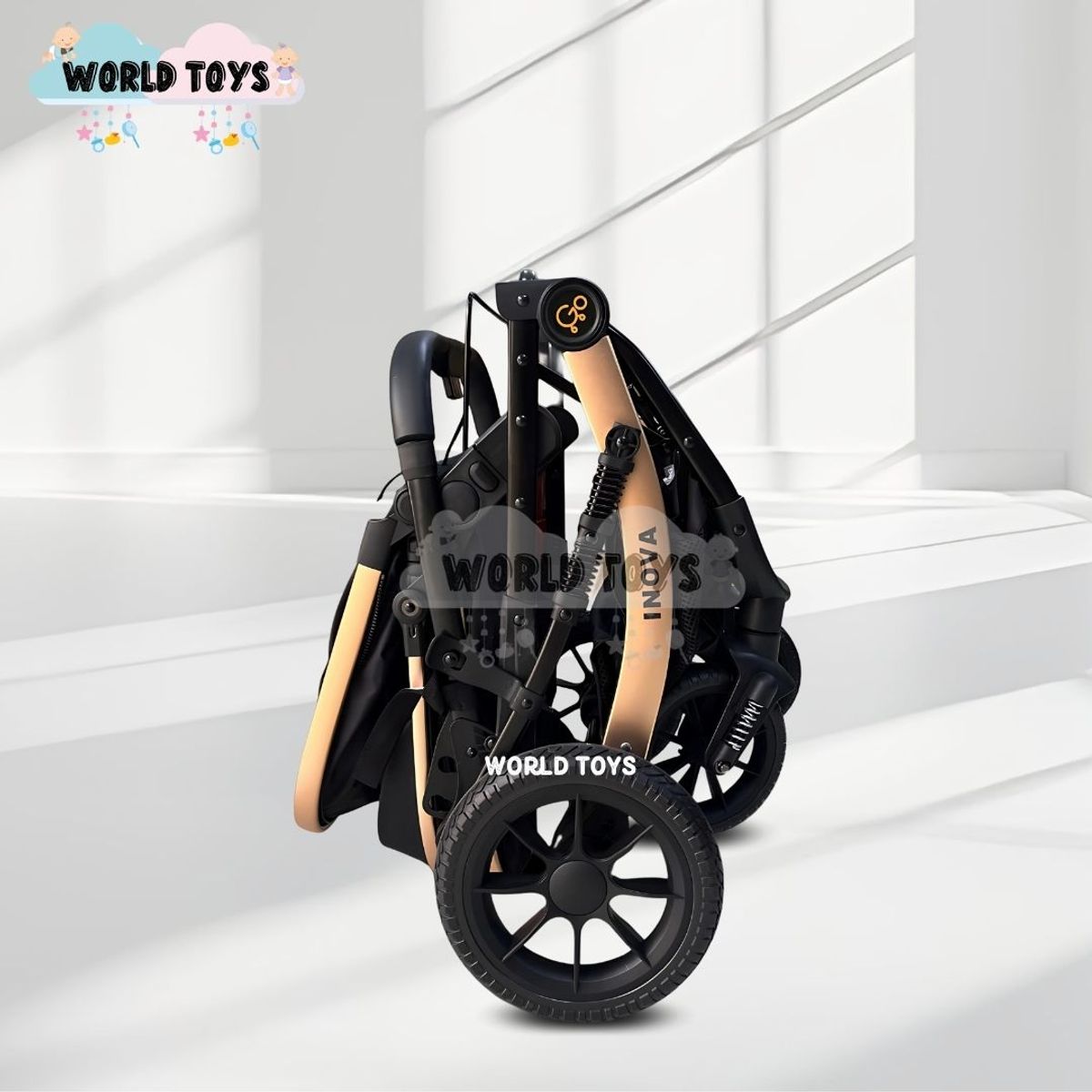 BABY - Coche Moisés Travel System «INOVA PRO» de Lujo Beige