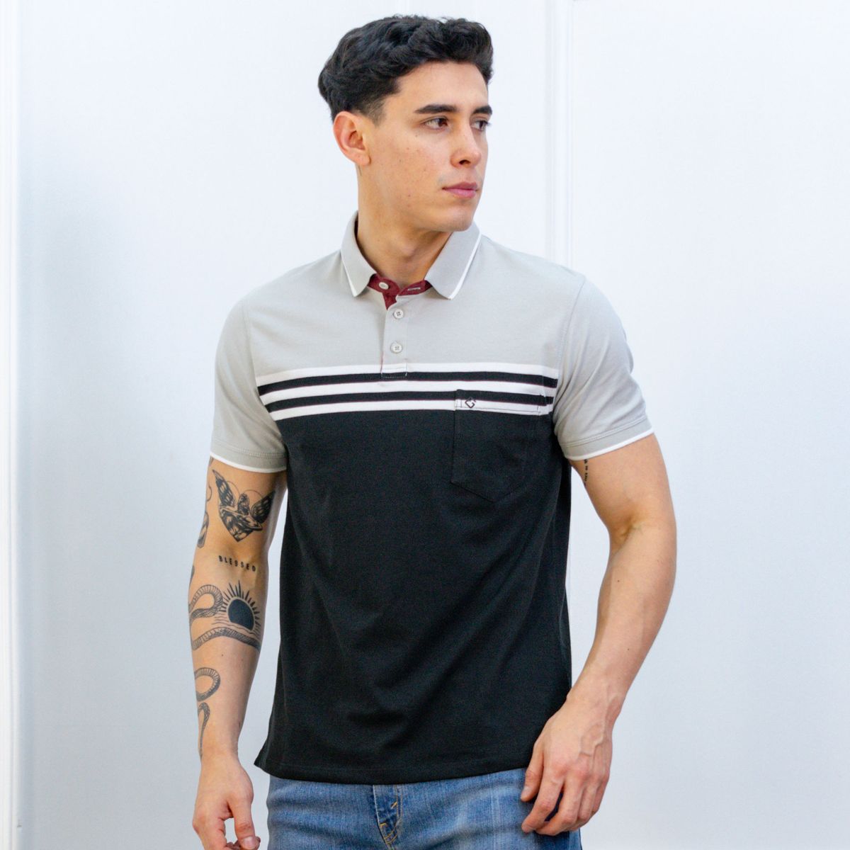 A VANTGARDESTYLE - POLO BOX CABALLERO MC - PIQUE LISTADO INGENIERIA