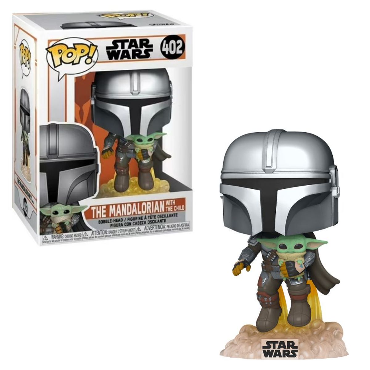 FUNKO - Funko Pop The Mandalorian Flying With The Child Star Wars