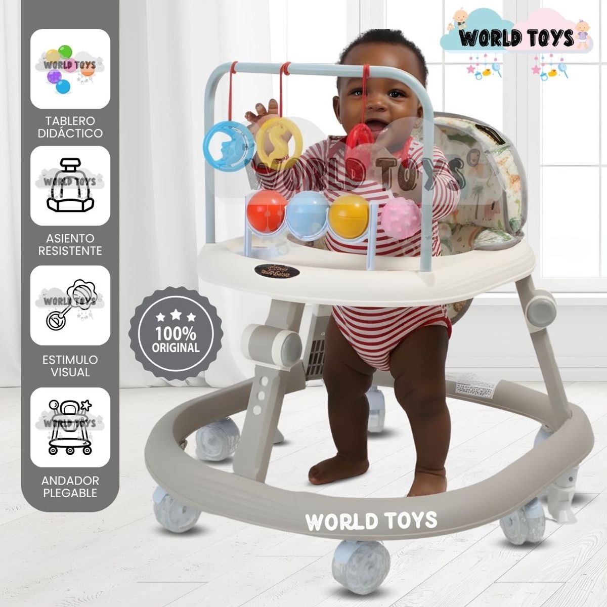 BABY - Andador Plegable «BING BOONG» Edición de Lujo Beige