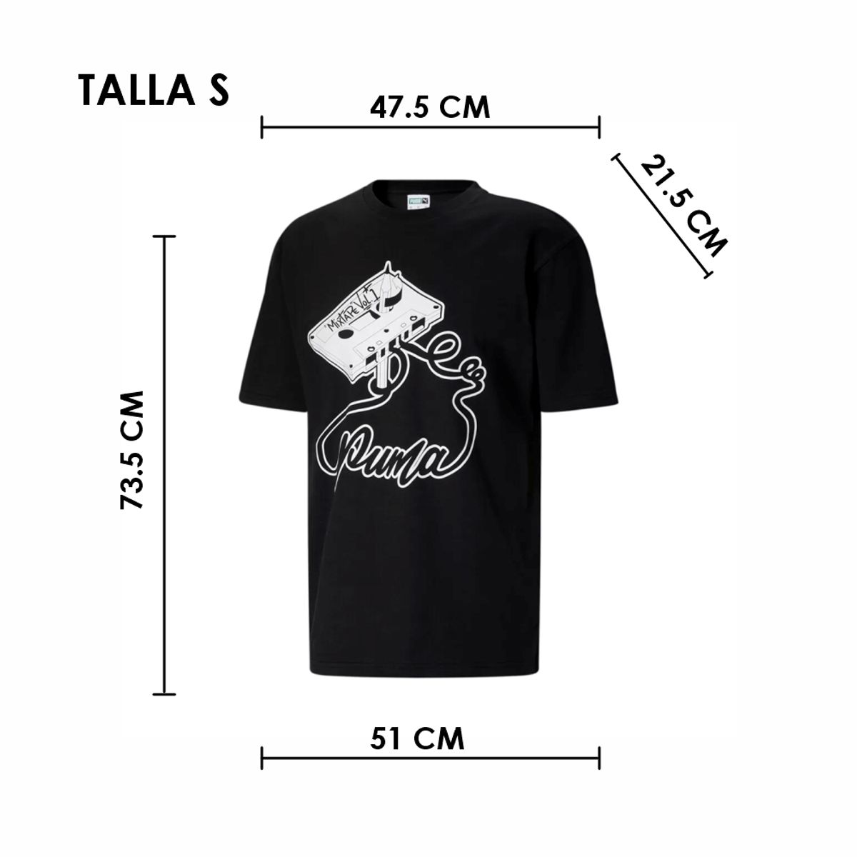 GENERICO - Polo Cassette Graphic Hombre Talla S