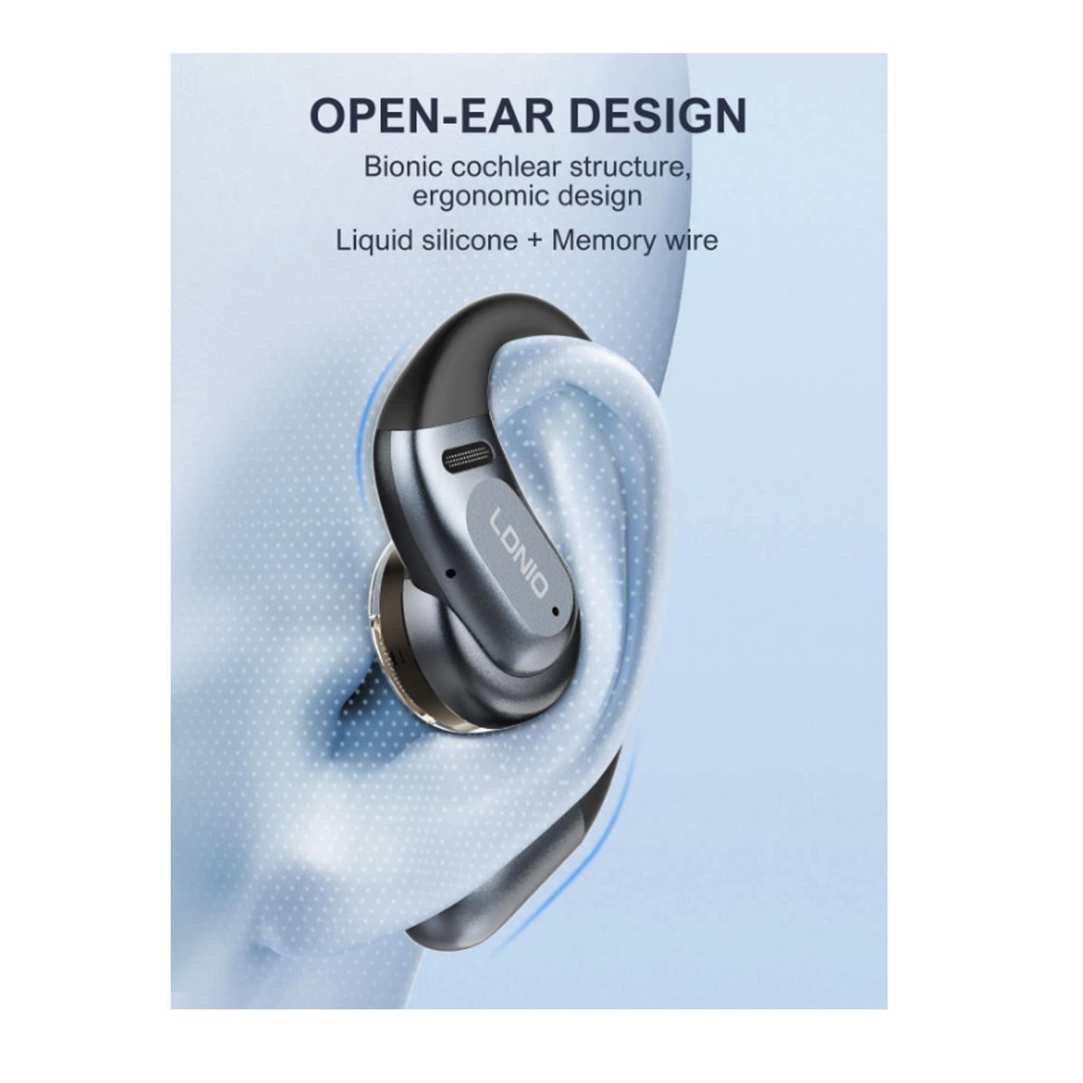 LDNIO - Audífonos Bluetooth Estereo Supraaurales Ldnio T12 54H