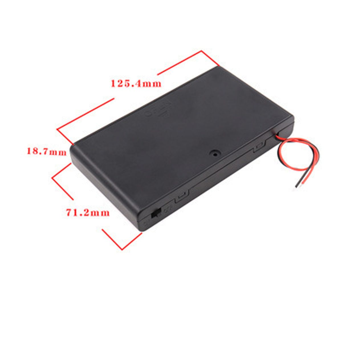 GENERICO - Portapilas AA 8x tapa e interruptor Caja Portabatería 8 Celdas Serie