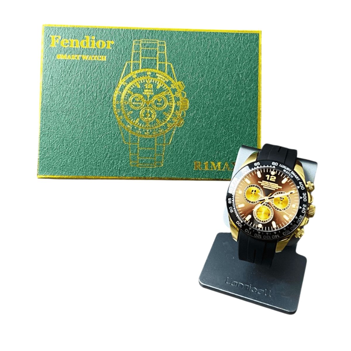 GENERICO - Reloj inteligente R1Max pantalla Amoled - Negro Dorado