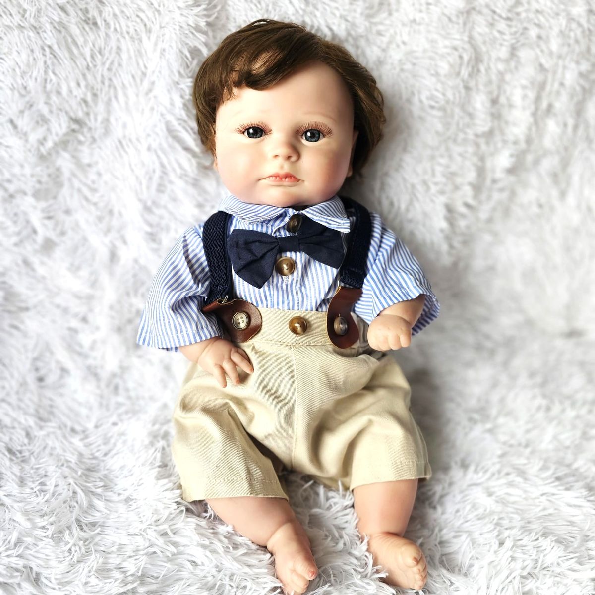 REBORN - Muñeco Bebe Reborn Vinilo Siliconado Thiago 48 cm