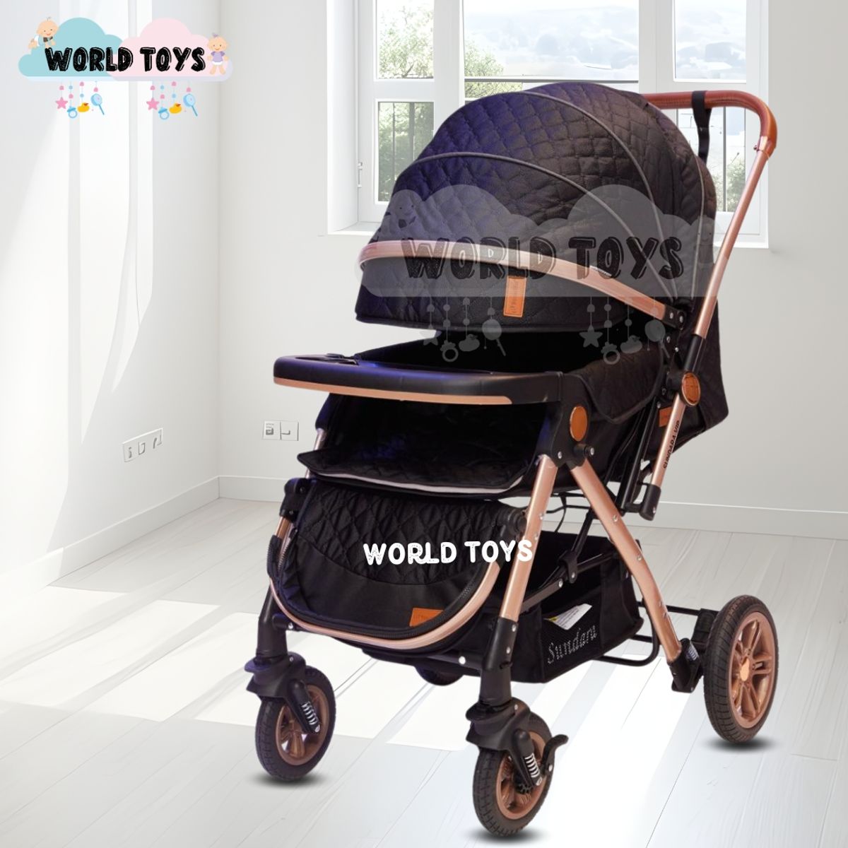 Baby - Coche Cuna De Lujo «SUNDARA VIP» Edición Limitada Black