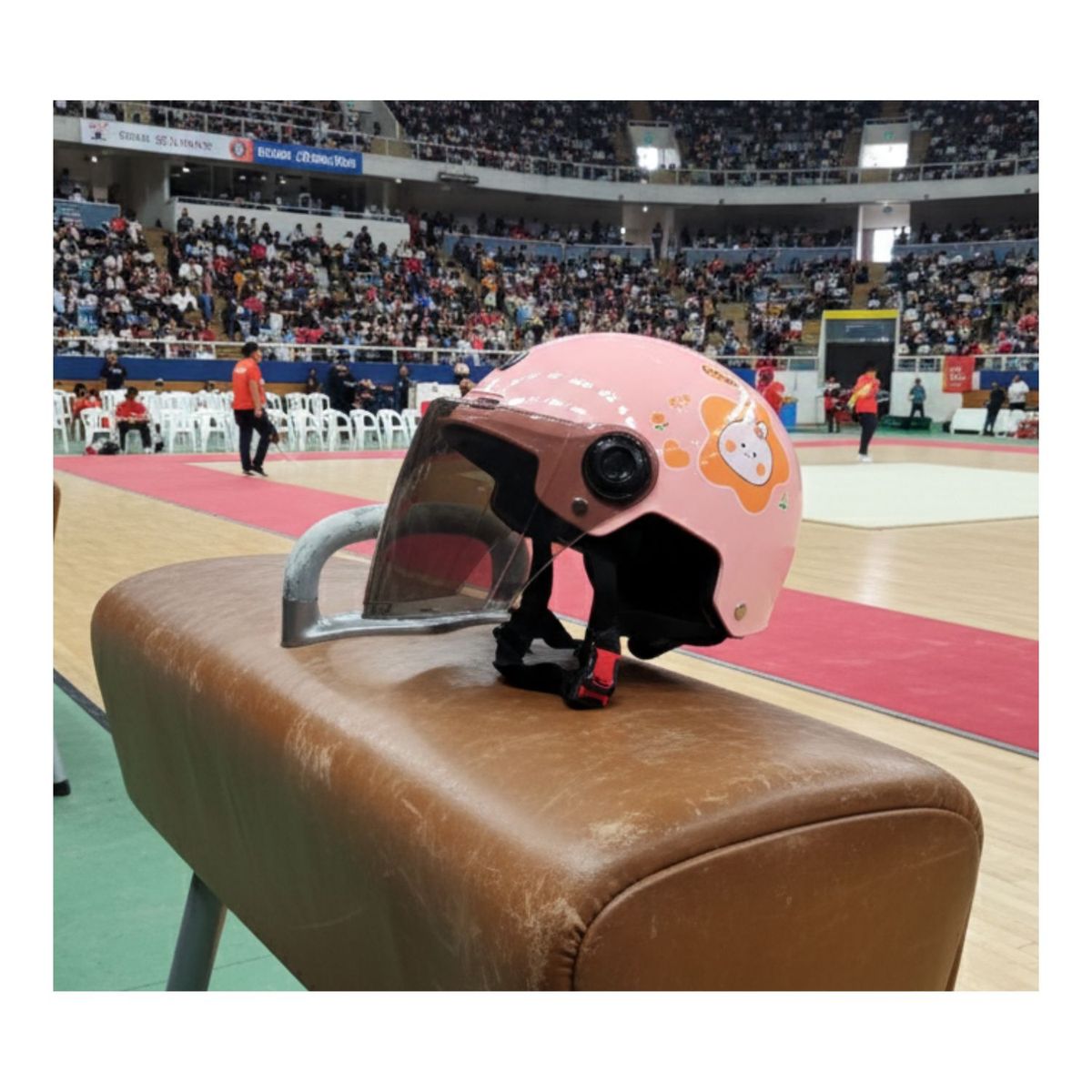 GENERICO - Casco Infantil para Deportes Conejita Rosa