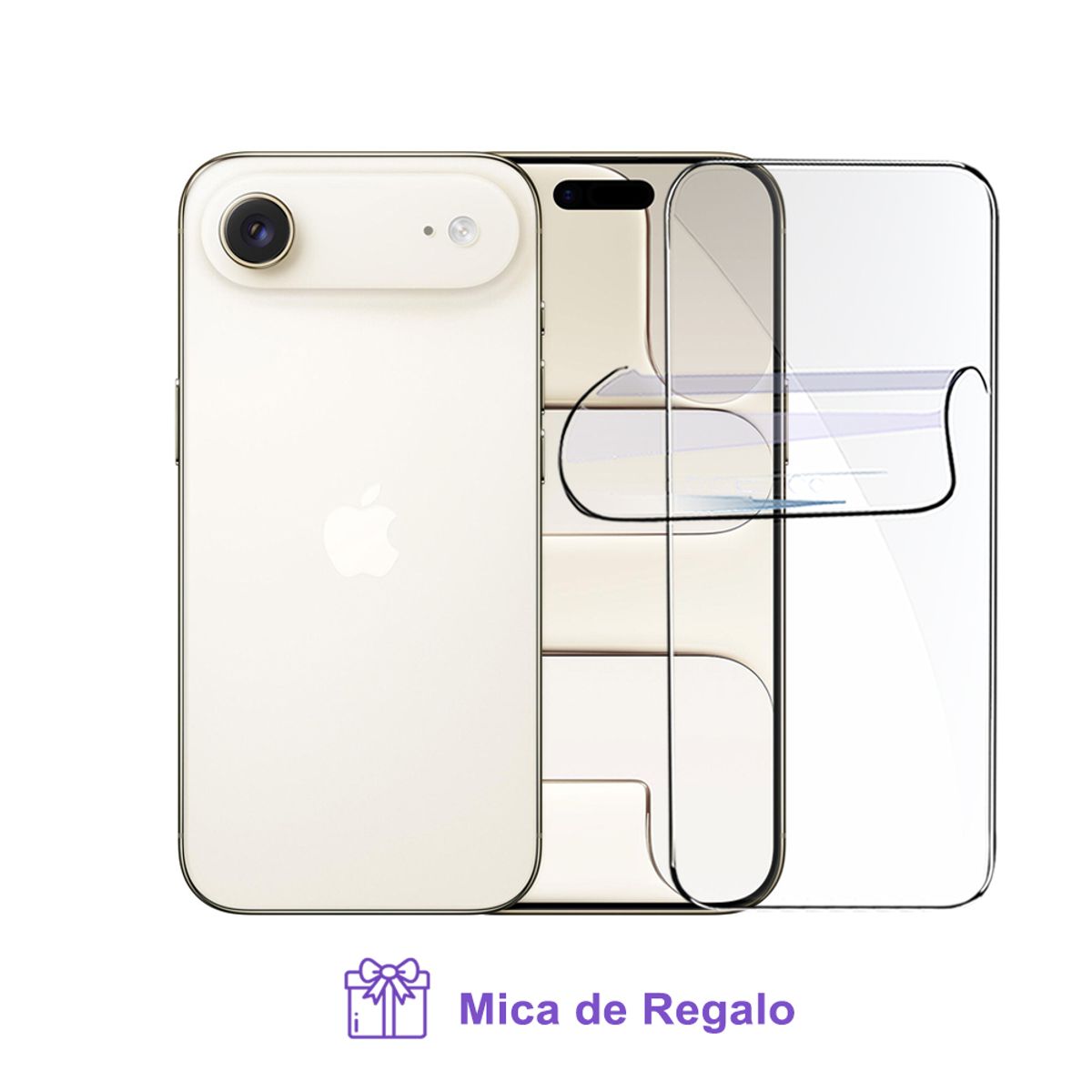 APPLE - iPhone Air 256GB Apple Intelligence eSIM Light Gold + Mica Hidrogel