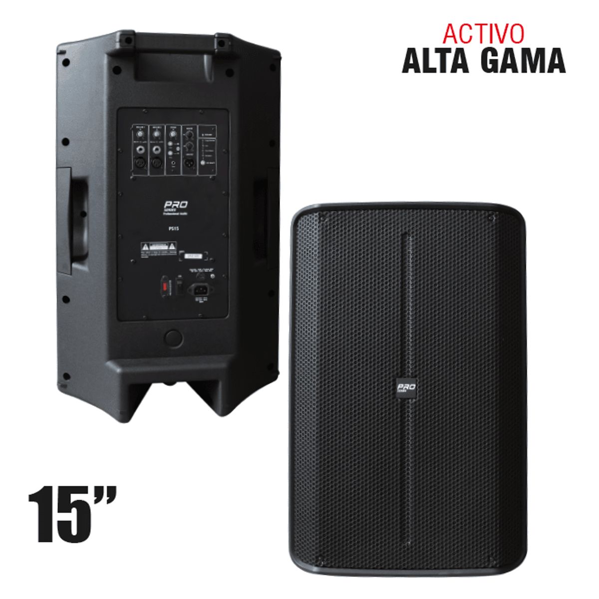 GENERICO - Parlante activo de 15 potencia de 7000W pico PRO SERIES PRO PS15