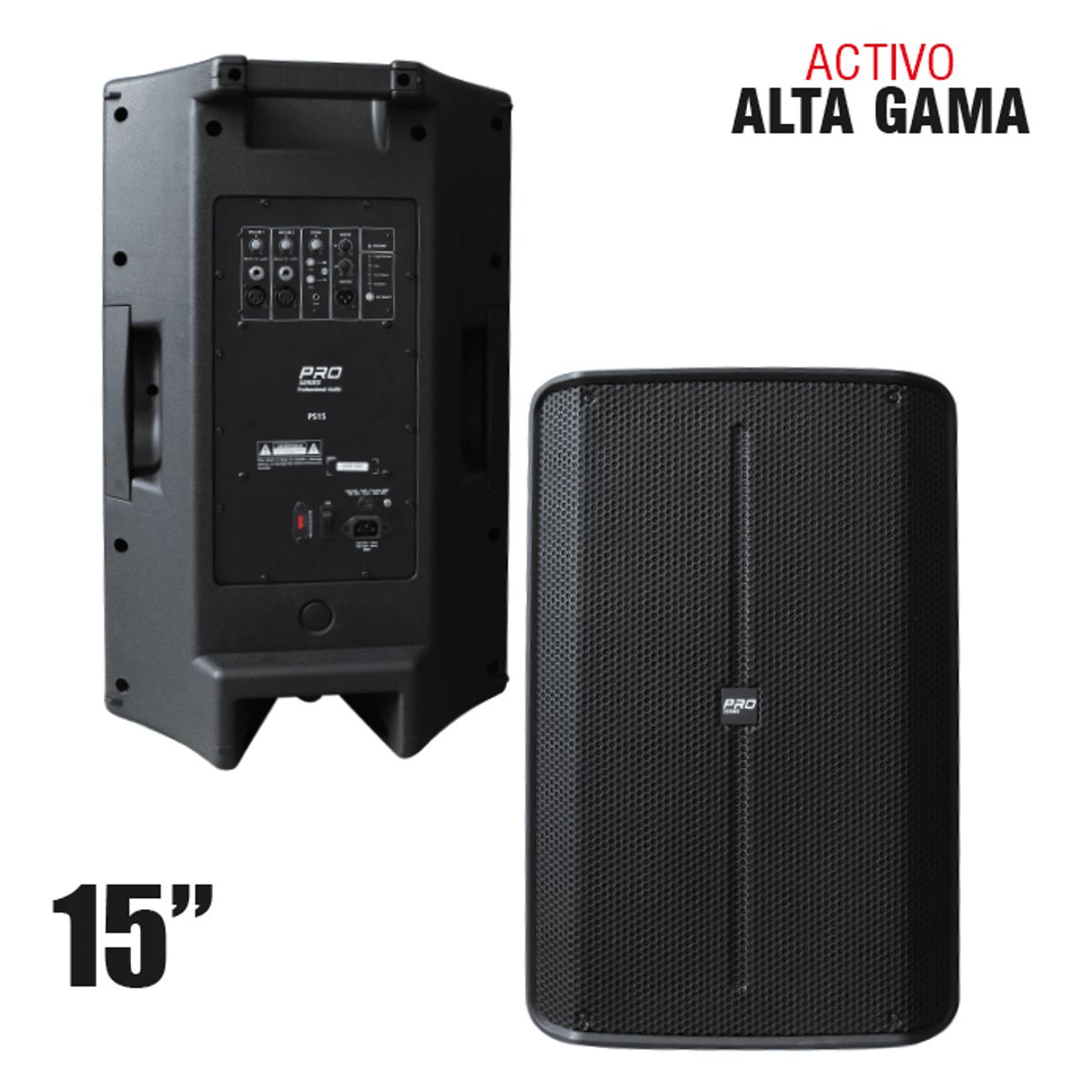 GENERICO - Parlante activo de 15 potencia de 7000W pico PRO SERIES PRO PS15