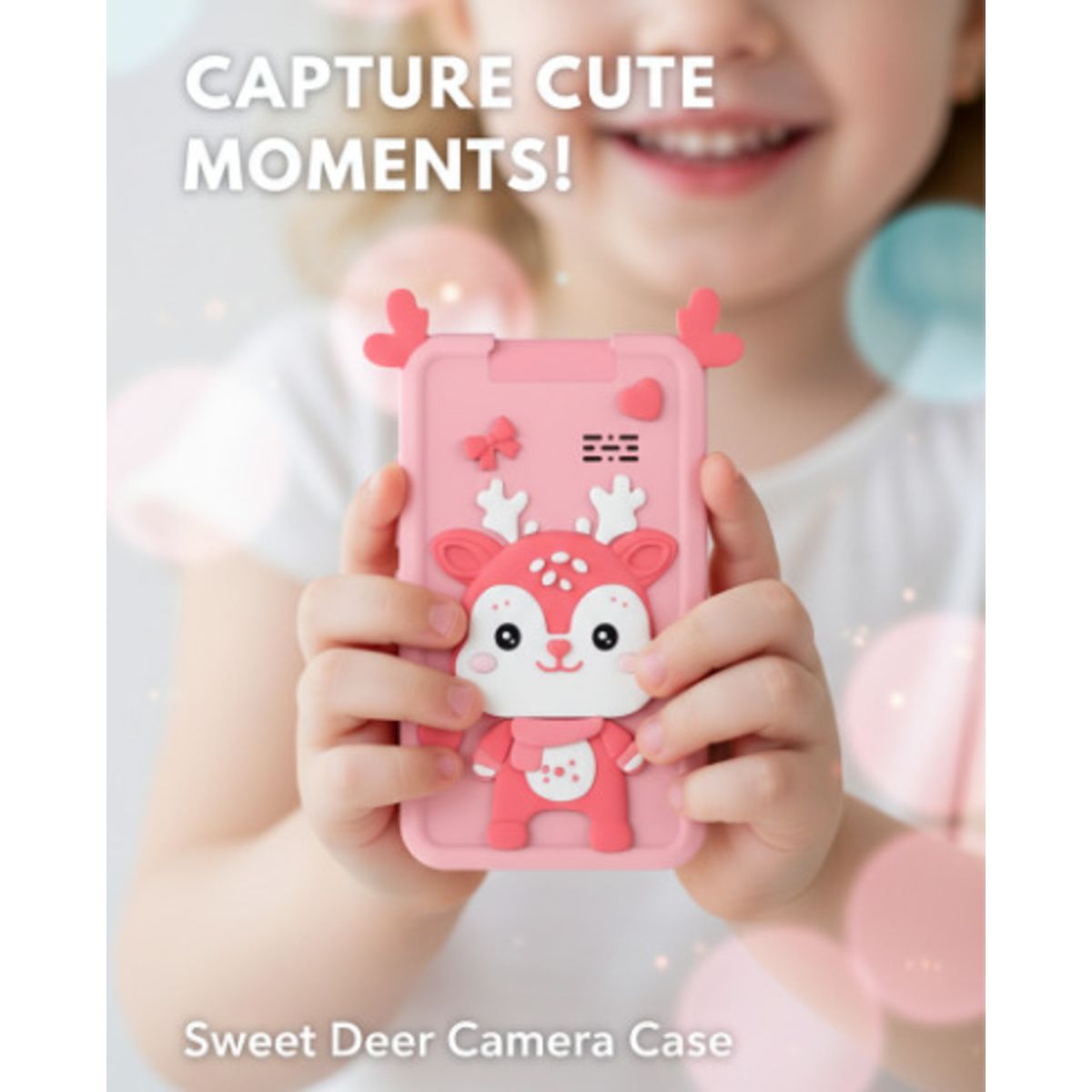 GENERICO - CAMARA PARA NIÑAS MODELO CELULAR ROSADO FOTOS VIDEO Y JUEGOS