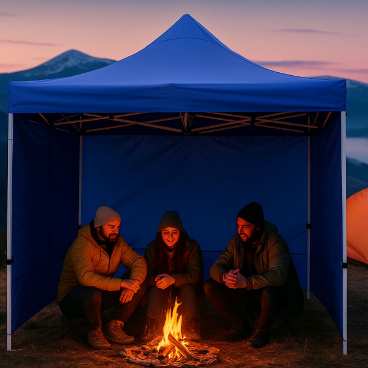 GENERICO - CARPA TOLDO PLEGABLE RETRÁCTIL CON PAREDE RESISTENTE PROTECCIÓN SOL UV