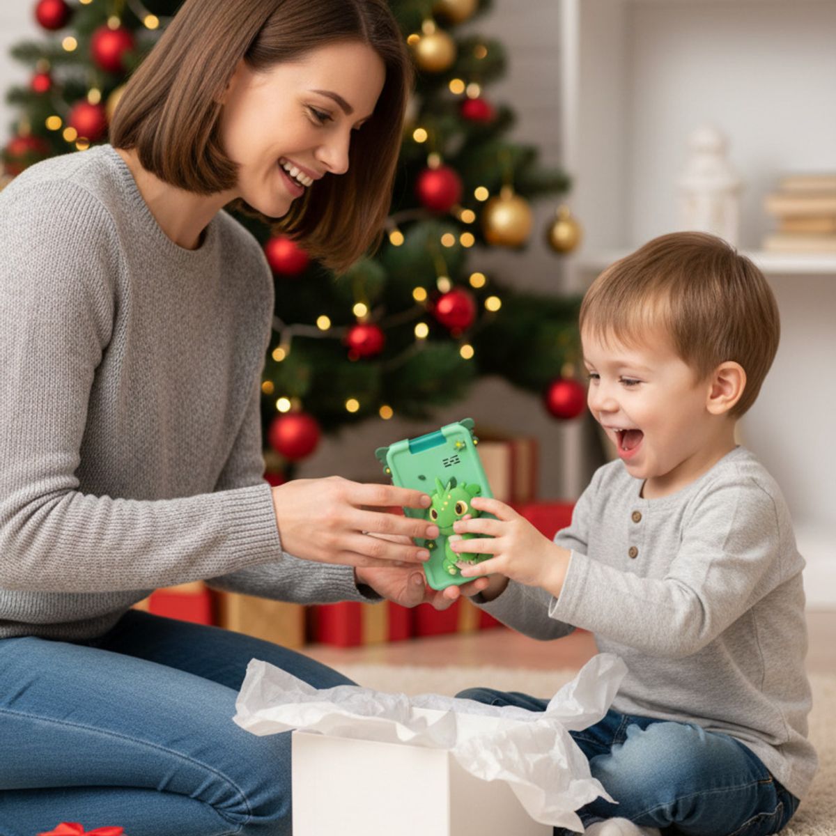 GENERICO - CAMARA DIGITAL PARA NIÑOS VERDE FOTOS Y VIDEO MODELO CELULAR