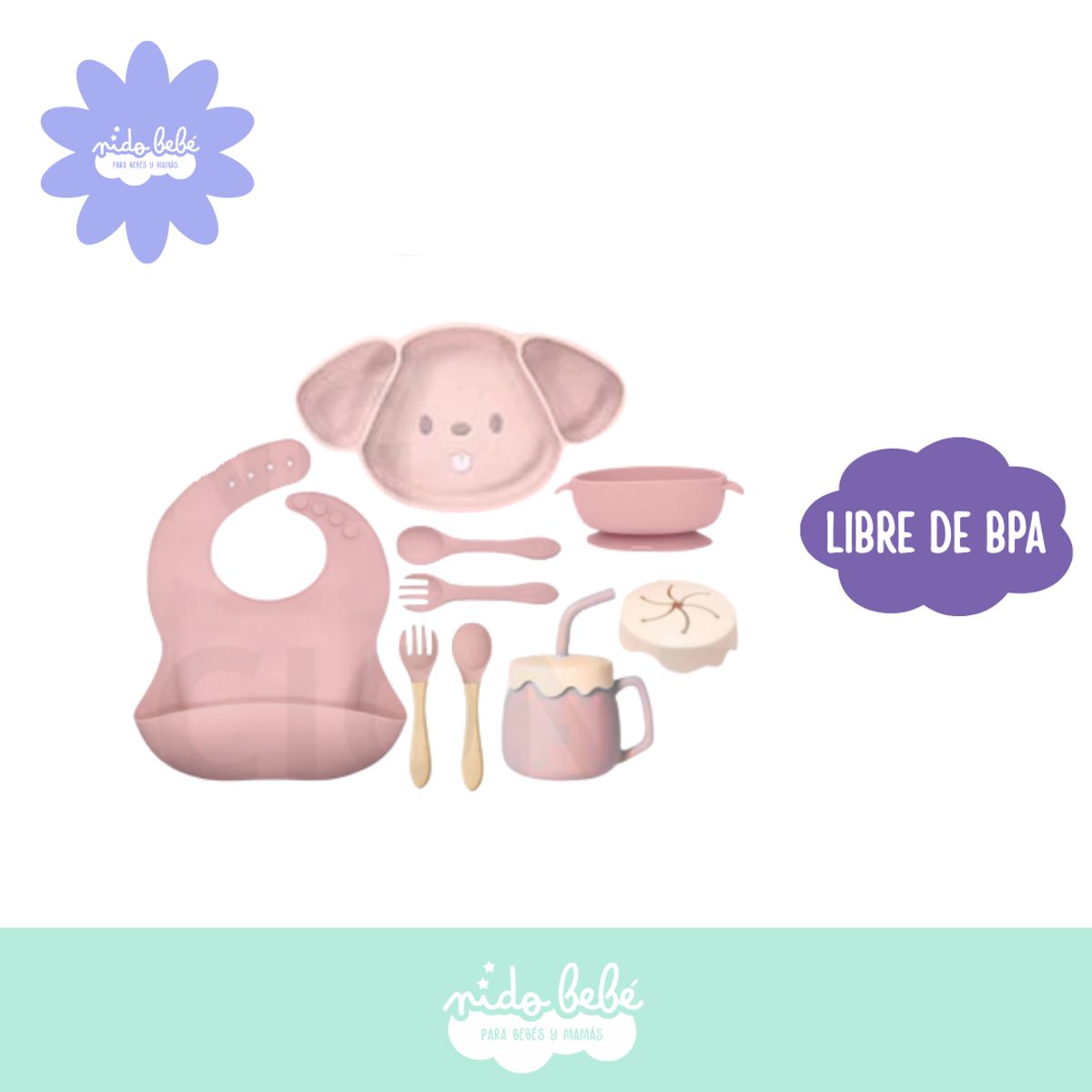Baby - Set de alimentación Perrito Pinkie