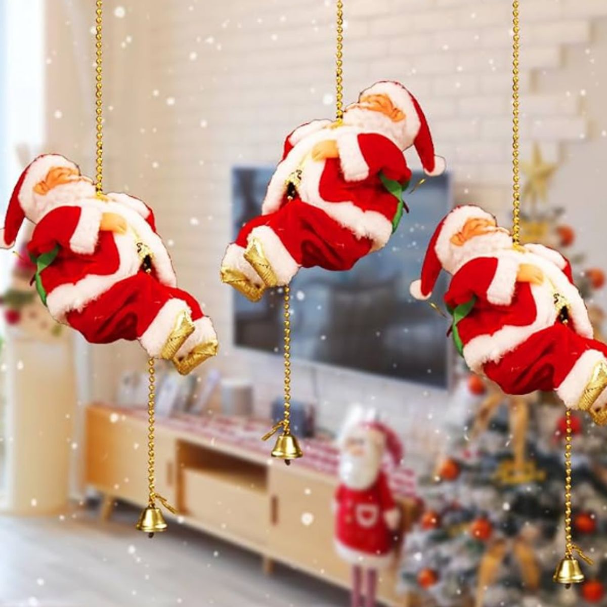 GENERICO - Papa Noel escalador en cuerda Santa Claus Musical escalera