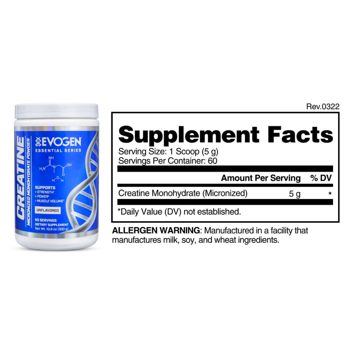 EVOGEN - Creatina Evogen 300 g + Evp-aq Evogen Glicerol Liquido 473ml - Watermelon