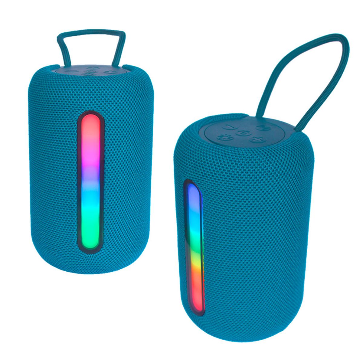 GENERICO - Mini Parlante Portátil GTS-2072 Bluetooth Con Luz LED - Azul