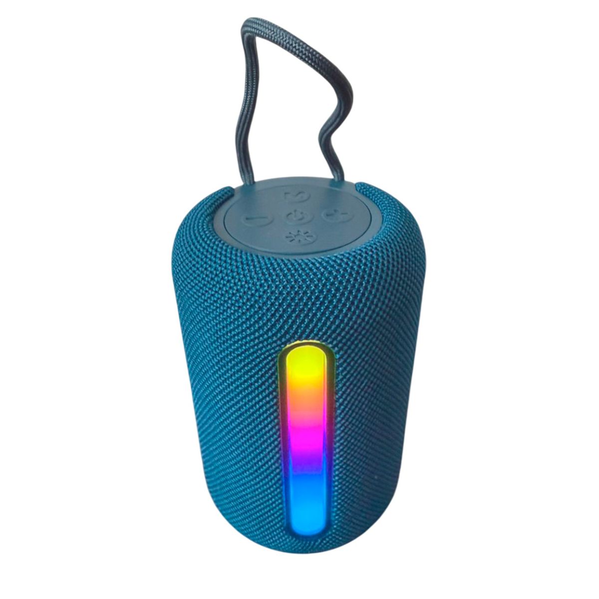 GENERICO - Mini Parlante Portátil GTS-2072 Bluetooth Con Luz LED - Azul