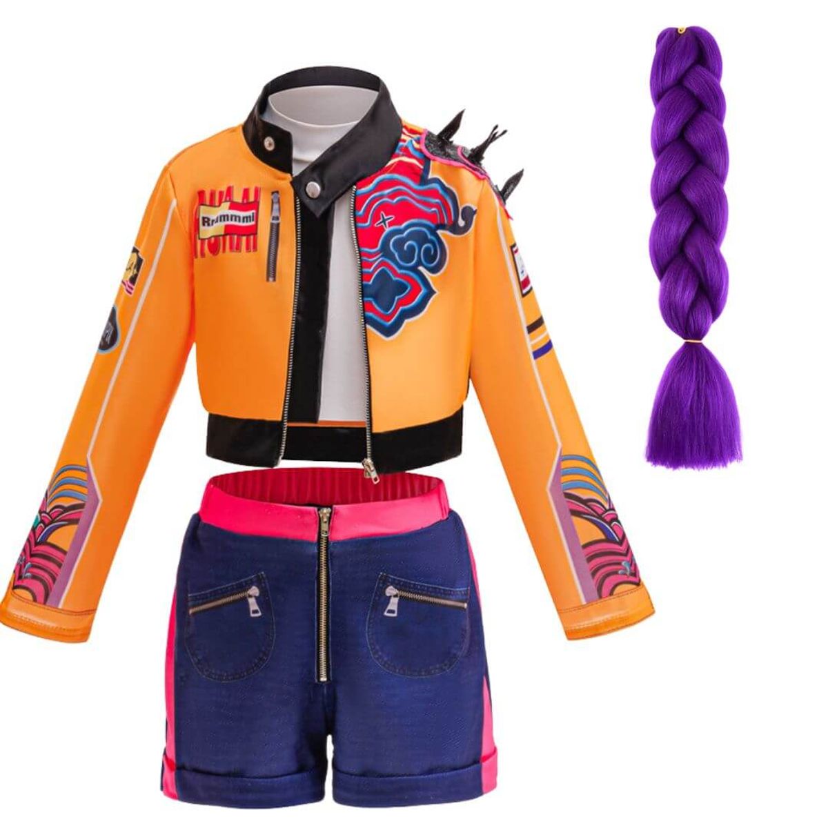 GENERICO - Traje Rumi Guerreras Kpop Demon Hunters Disfraz - Tallas 4 hasta 14