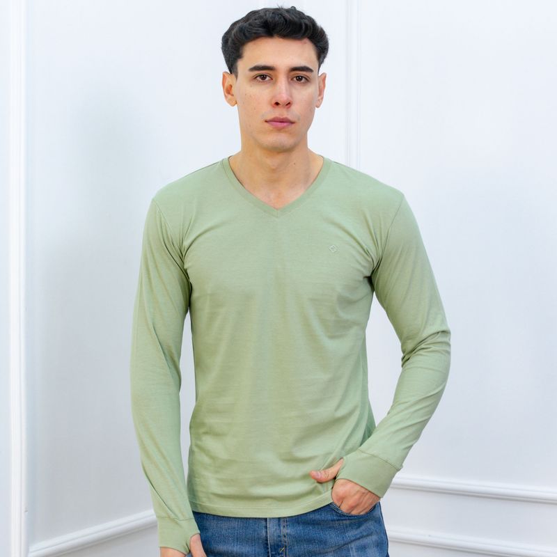 A VANTGARDESTYLE - POLO SLIM FIT CABALLERO ML - JERSEY 100% ALGODON