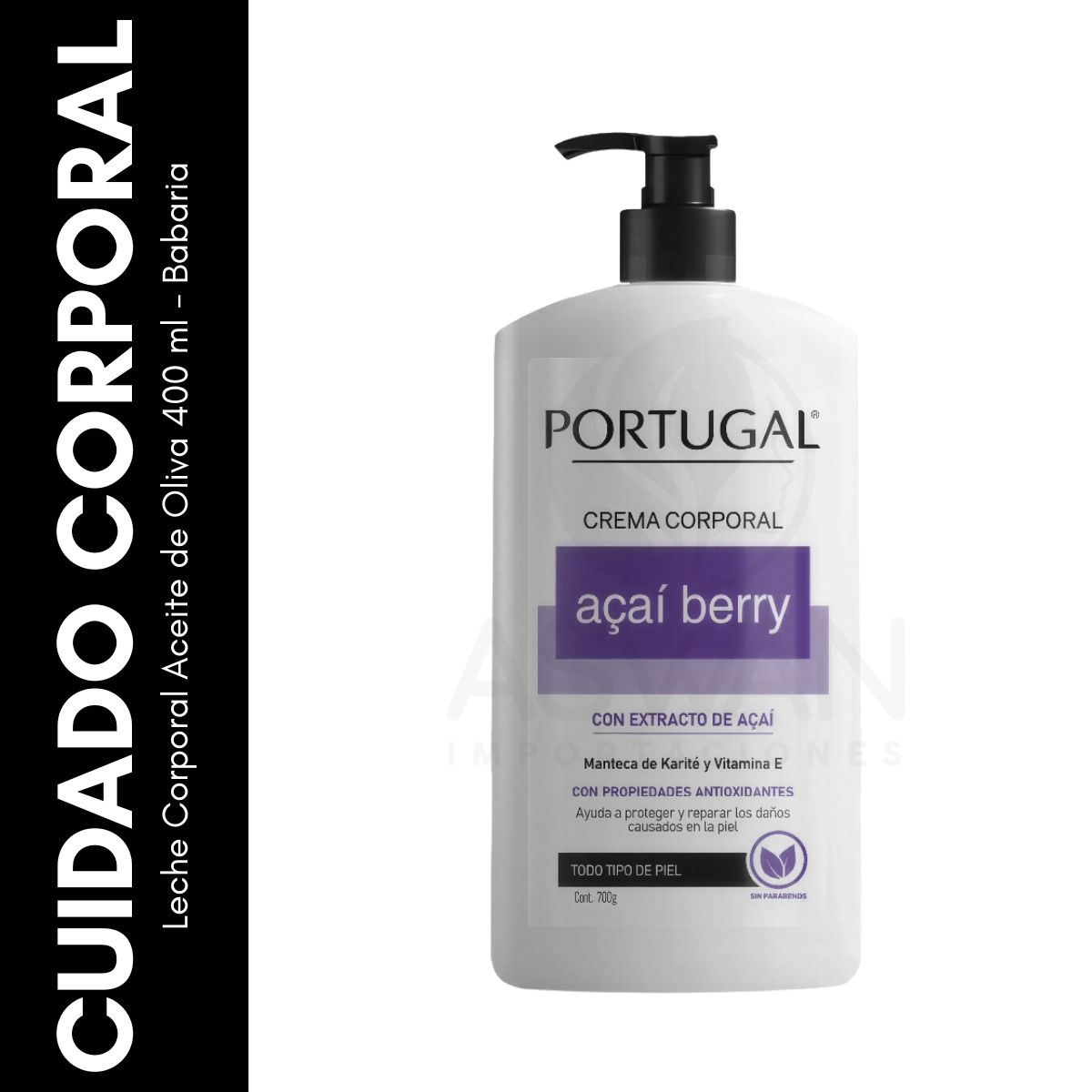 GENERICO - Crema Corporal Açaí Berry 700 g  PORTUGAL