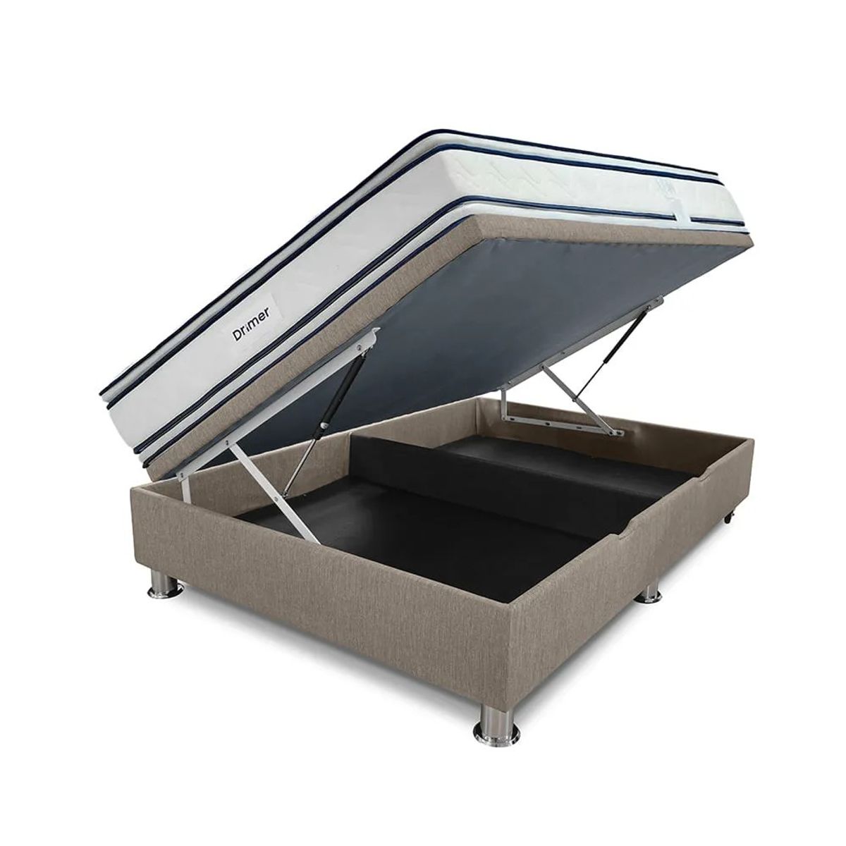 DRIMER - Cama Practibox Antistress Fiamma - Queen Beige