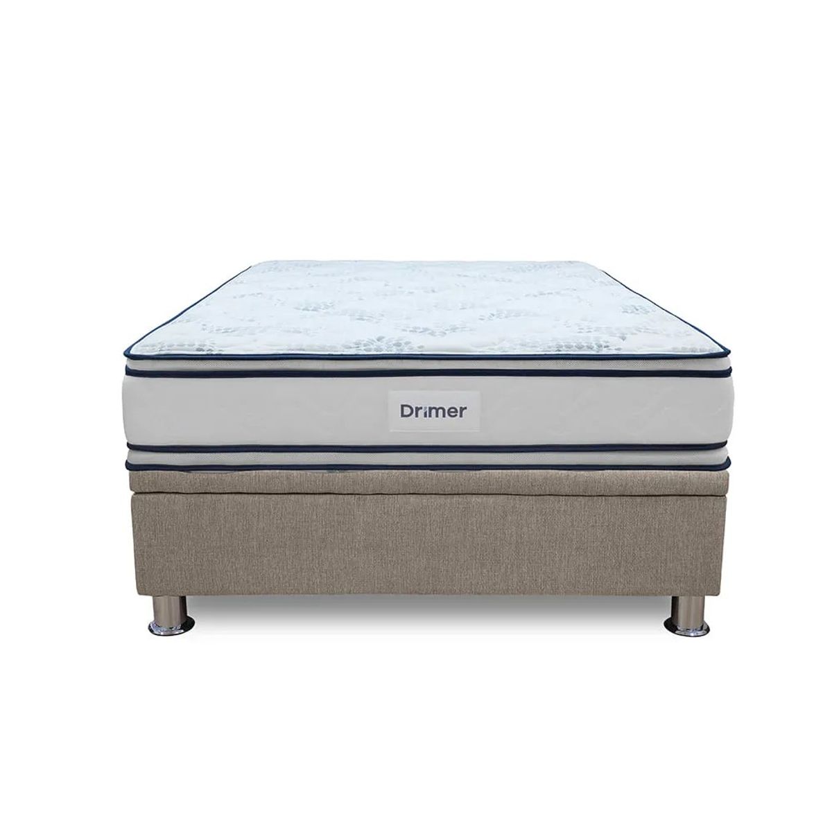 DRIMER - Cama Practibox Antistress Fiamma - 2 Plazas Beige