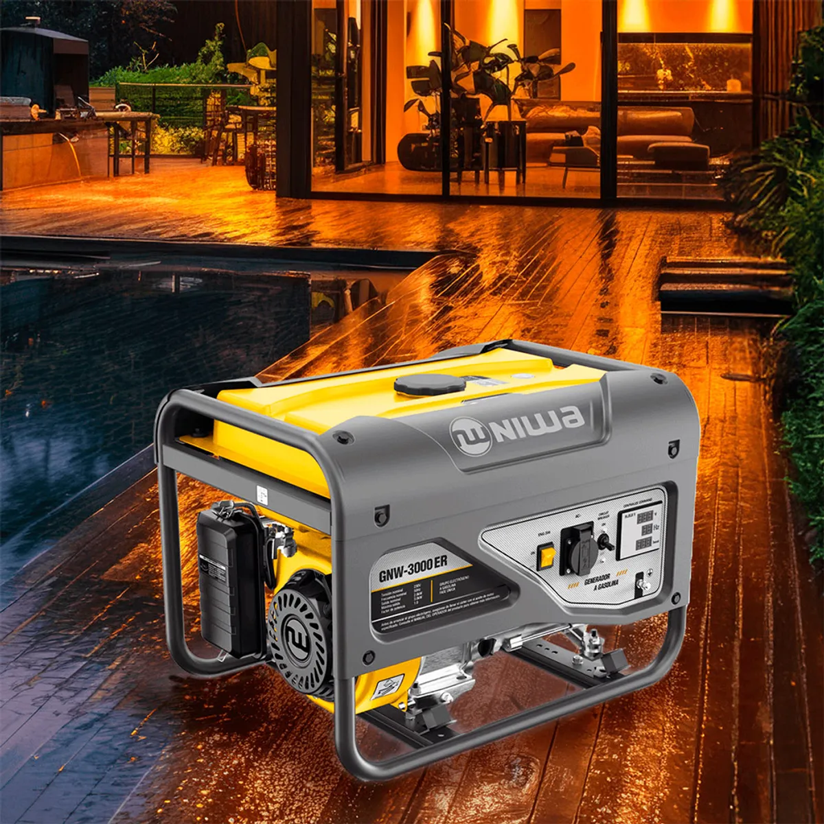 GENERICO - Generador a combustión Standard  3.0 Kva  GNW-3000-ER NIWA