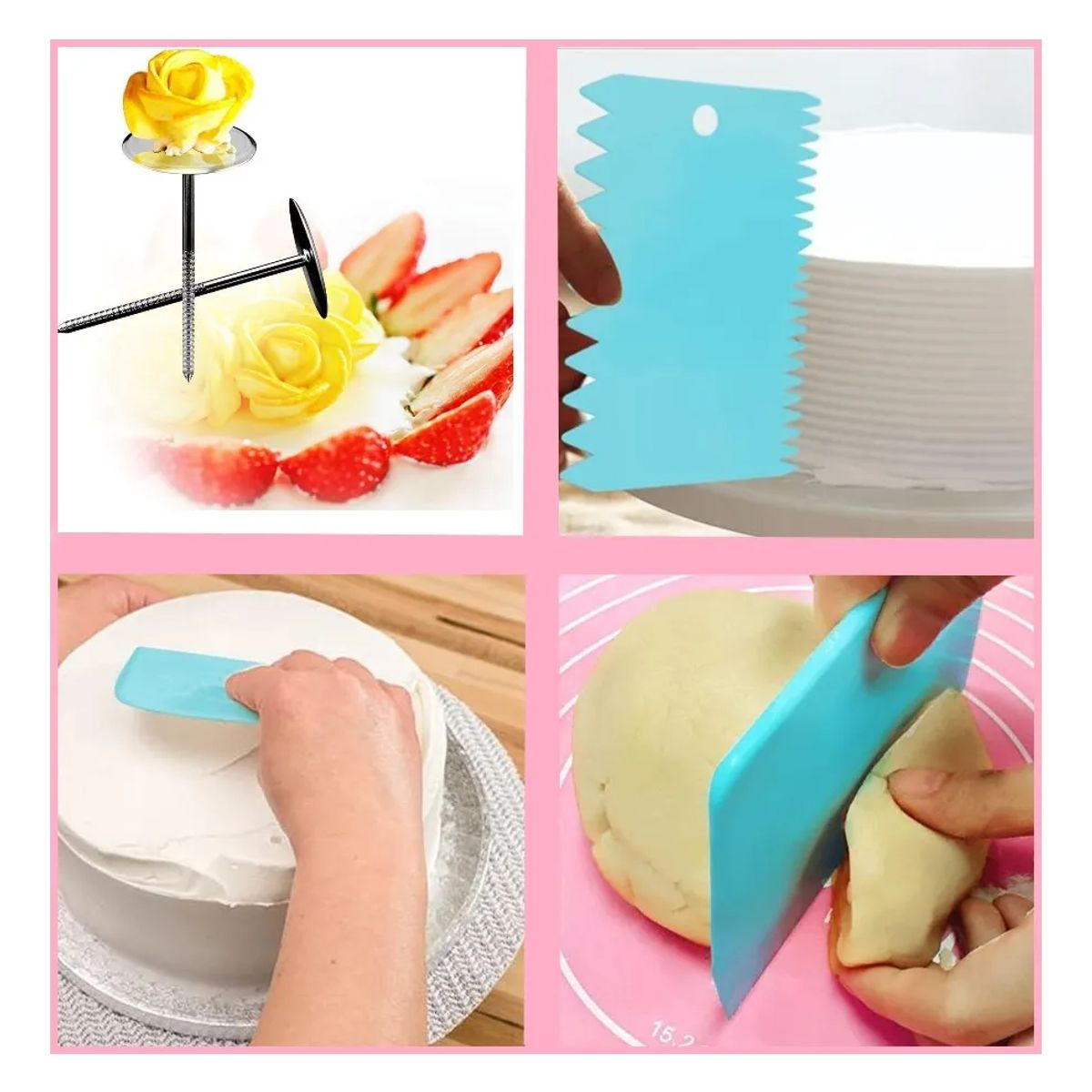 GENERICO - KIT DE 62 PIEZAS BOQUILLA MANGA PASTELERAS PARA DECORACIÓN