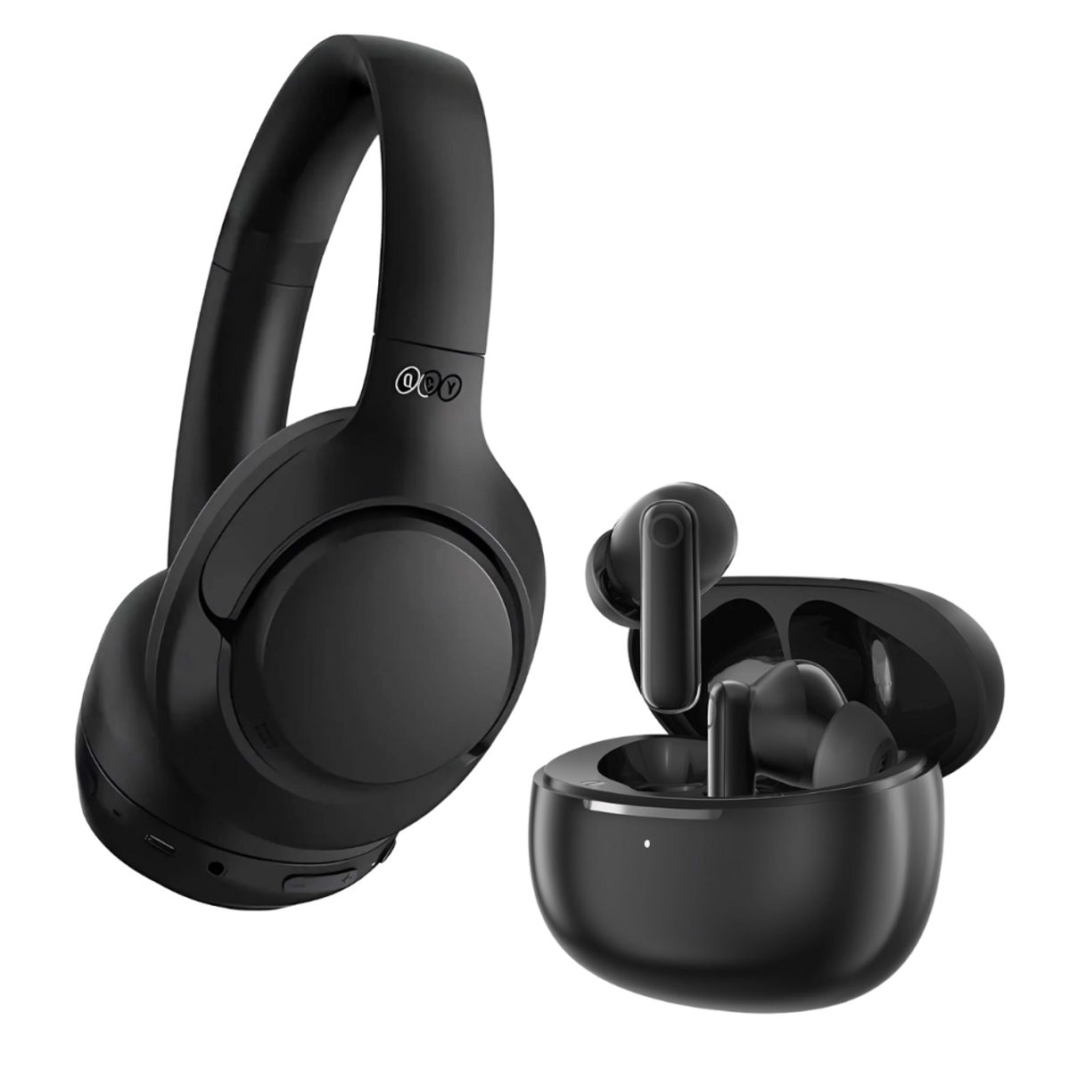 QCY - Combo QCY audífonos inalámbricos H3  + Haylou audífonos HQ5 Negro