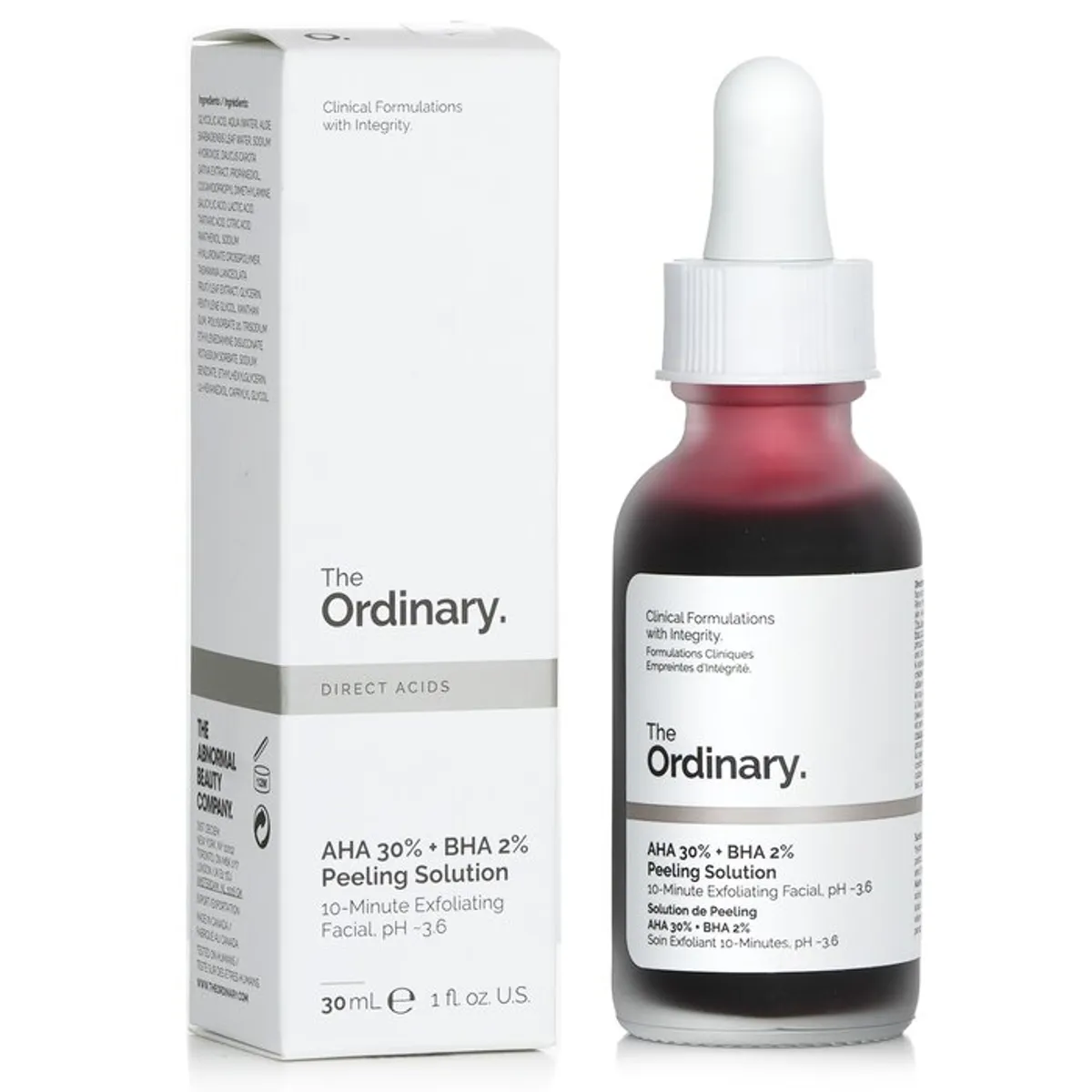 THE ORDINARY - Exfoliante Facial AHA 30% + BHA 2% 30ml The Ordinary