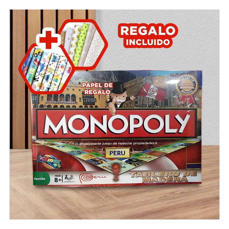 RYBIU IMPORT - Juego de Terrateniente Recreativo Familiar Y+Papel de Regalo