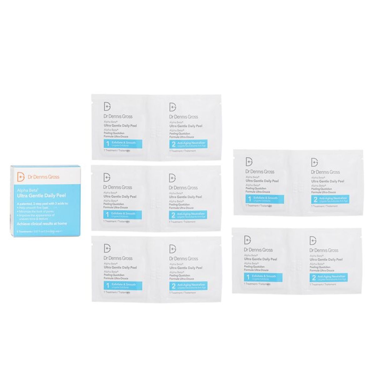 DR DENNIS GROSS - Exfoliante Facial Alpha Beta Ultra Peeling suave diario 5pcs Dr Dennis Gross
