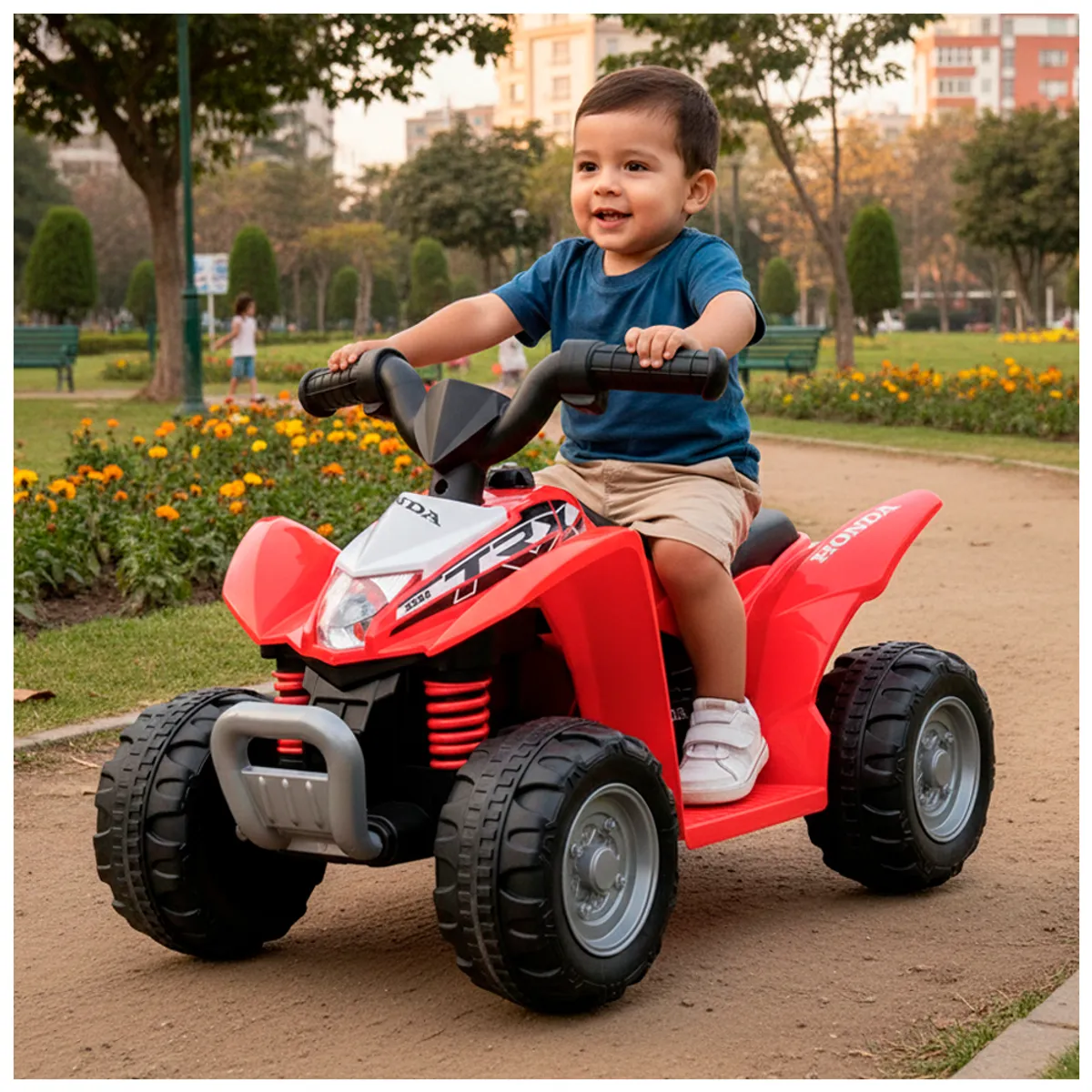 HONDA - Cuatrimoto a Bateria Honda H3 Original Licenciado Rojo