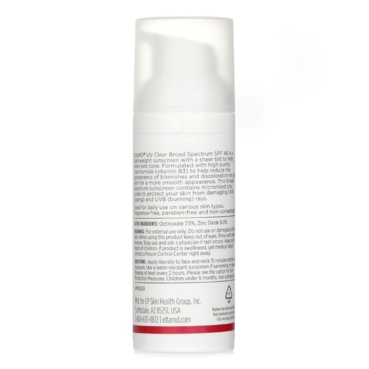 ELTAMD - Protector solar facial UV transparente FPS 46 con color 48g EltaMD