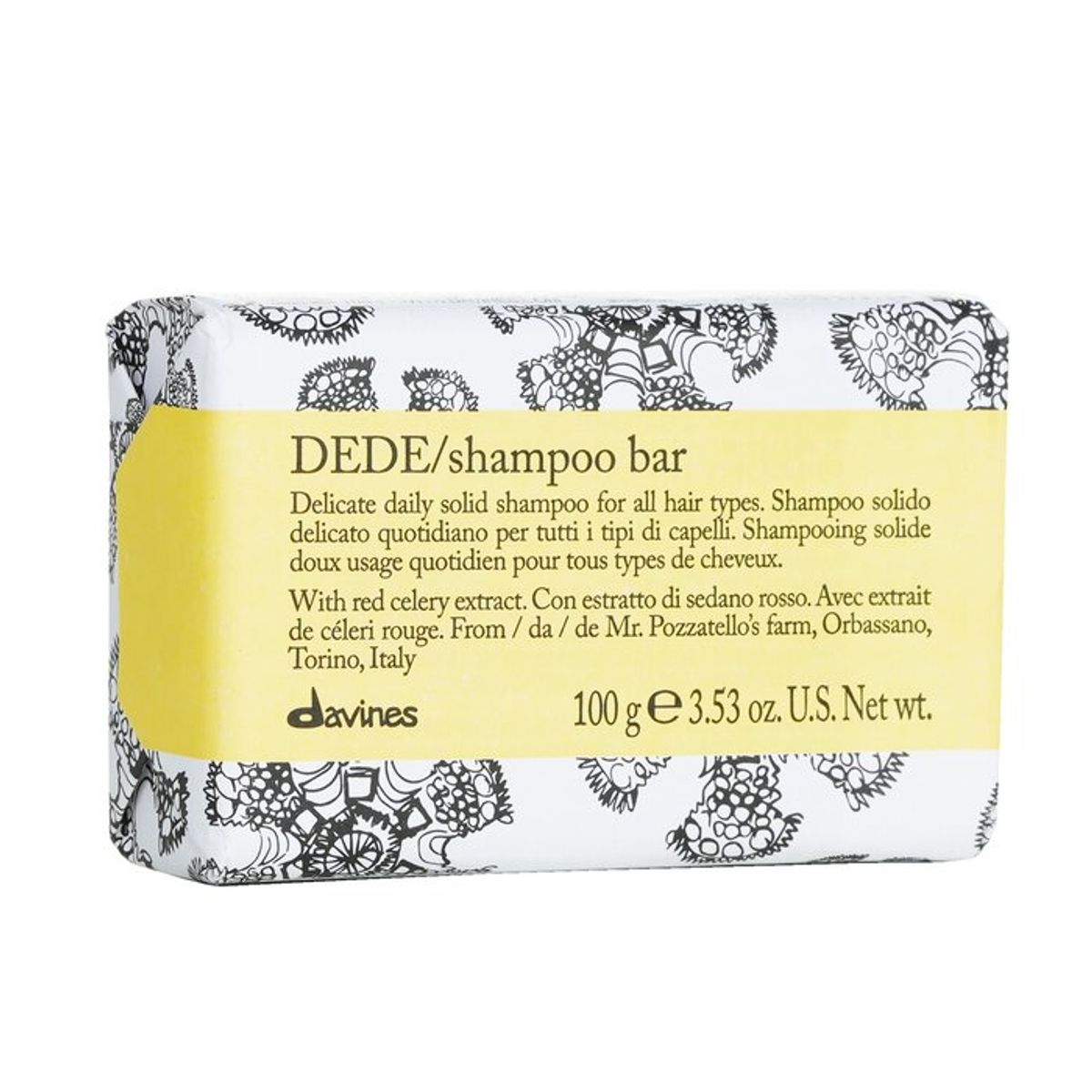 DAVINES - Shampoo Sólido Dede 100g  Davines