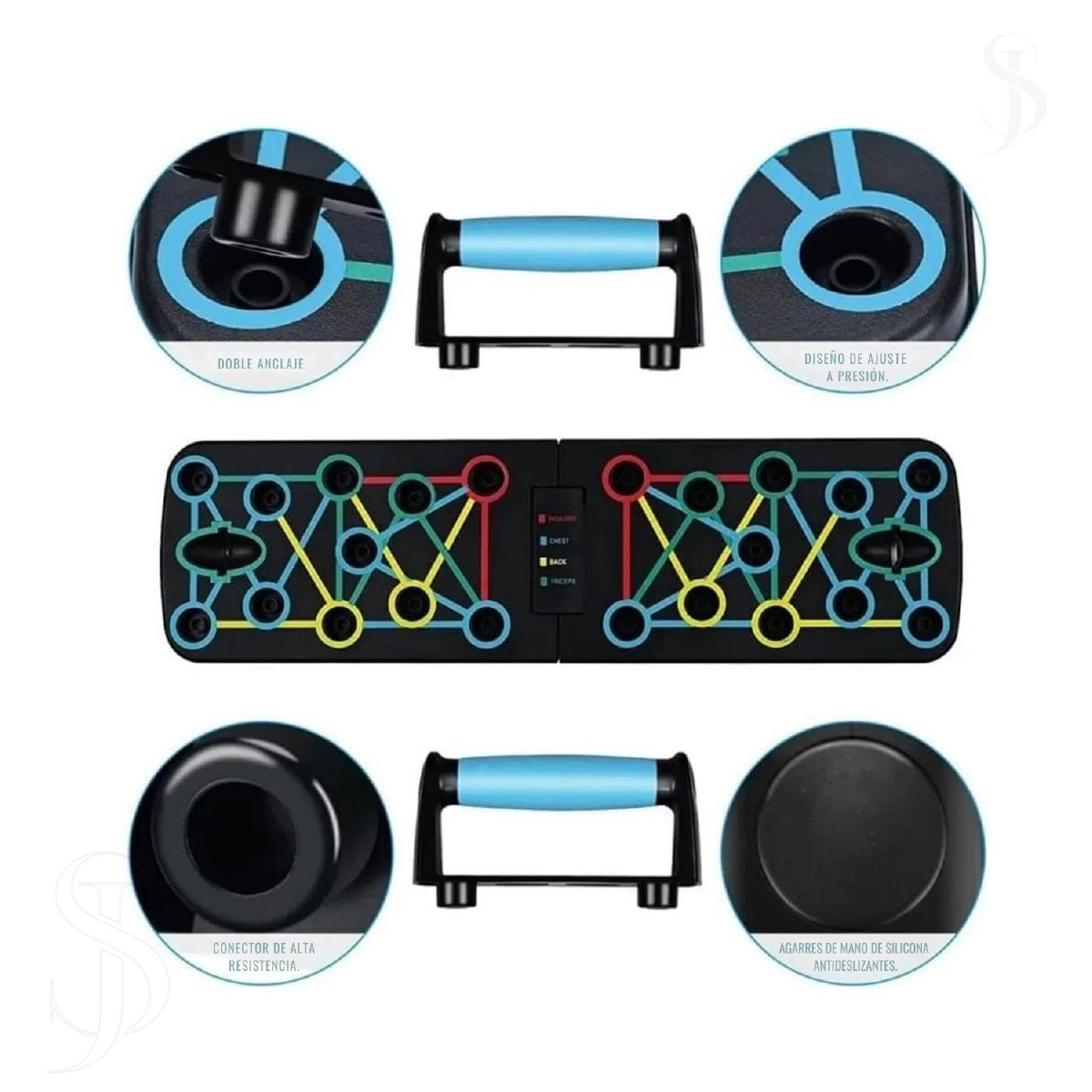 GENERICO - Push up Board - Tablero de flexiones multifuncion