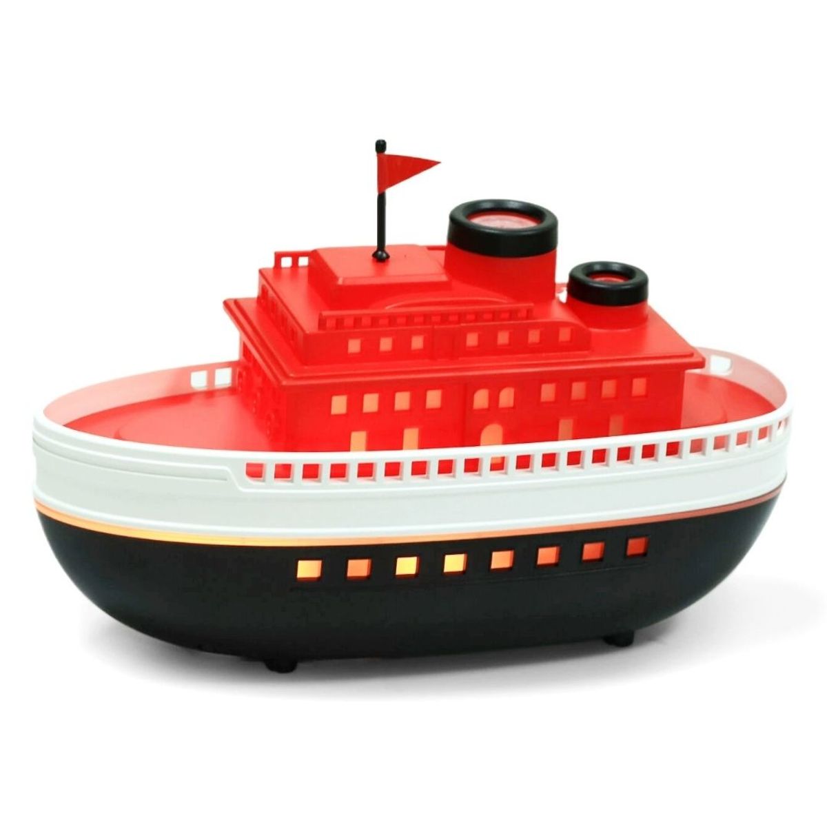 GENERICO - Difusor de Aroma Ultrasónico Barco 300ml con Luces LED y Temporizador