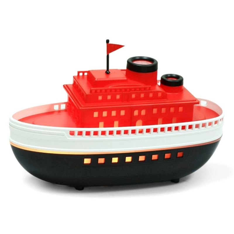 GENERICO - Difusor de Aroma Ultrasónico Barco 300ml con Luces LED y Temporizador