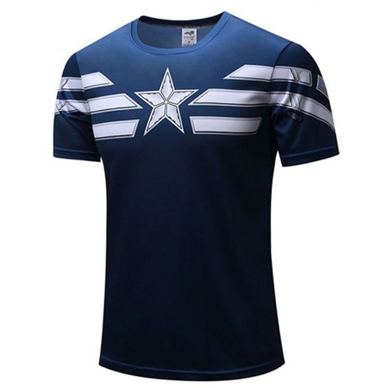 GENERICO - POLO COMPRESION CAPITAN AMERICA STEVE ROGERS