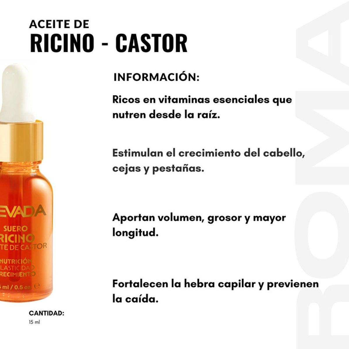 NEVADA NATURAL PRODUCTS - PACK 2 ACEITE DE CASTOR SUERO RICINO 15ML NEVADA