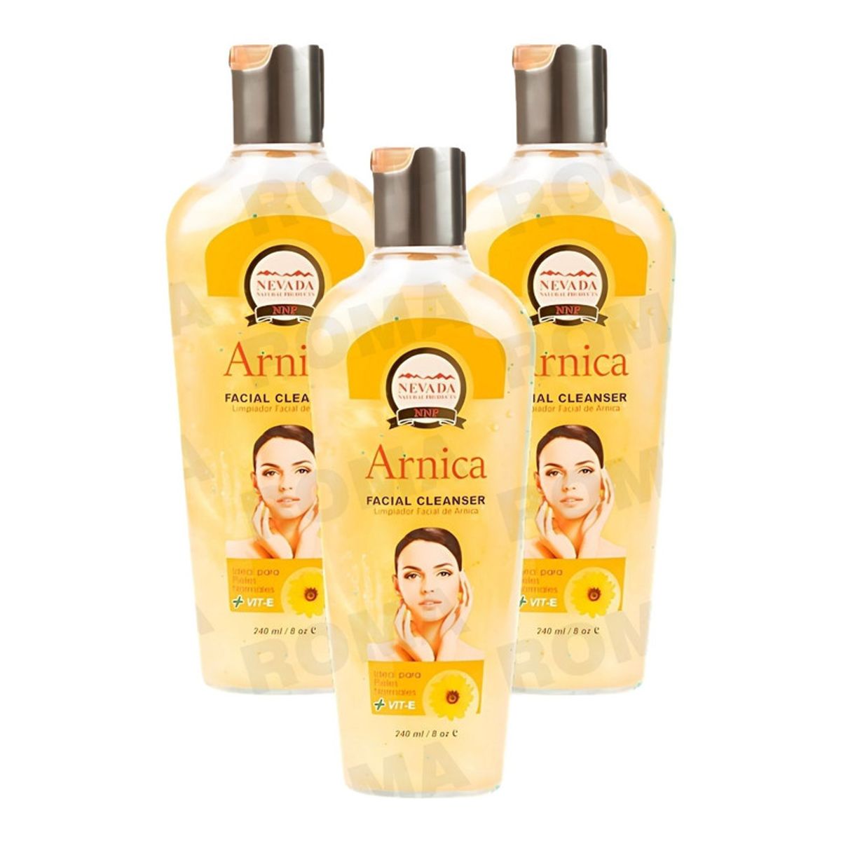 NEVADA NATURAL PRODUCTS - PACK 3 GEL LIMPIADOR FACIAL ÁRNICA 240ML NEVADA